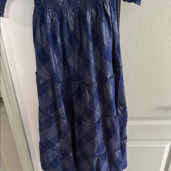 Hill House Navy and White Smocked Dress XS - Picture 4 of 7